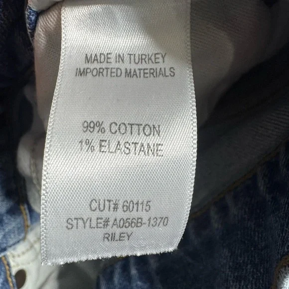 Agolde Riley High Rise Straight Crop Blue Jeans - Picture 8 of 11